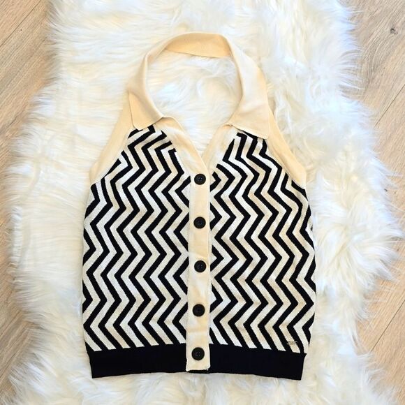 NWT GUESS Halter Sweater Size M - Picture 1 of 9
